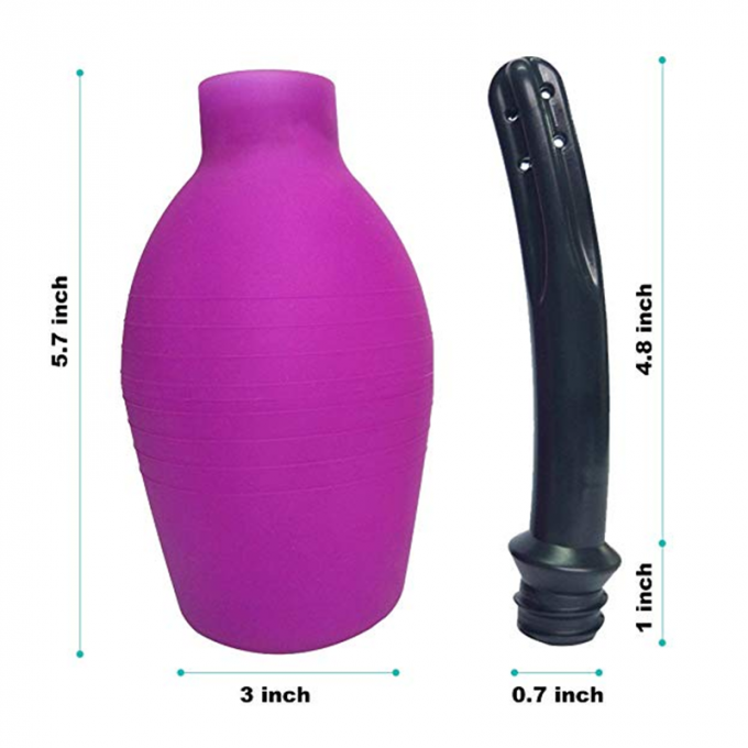 人のための直腸の浣腸の球根-柔らかく、滑らかなノズルを持つ女性、再使用可能な腟か肛門のClysterの洗剤のための肛門のDouche