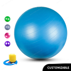 ポリ塩化ビニールのインフレーションの体操の適性のヨガの球のCutom色