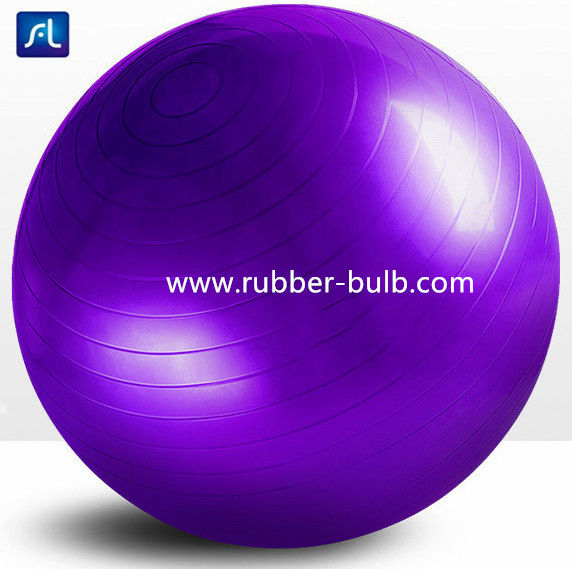 OEMポリ塩化ビニール材料600g 75cmのヨガのバランスの球の適性の球の練習の球装置
