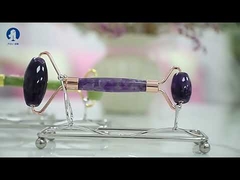 美顔ローラー スキンケア ローズクォーツ マッサージャー ジェイドローラー